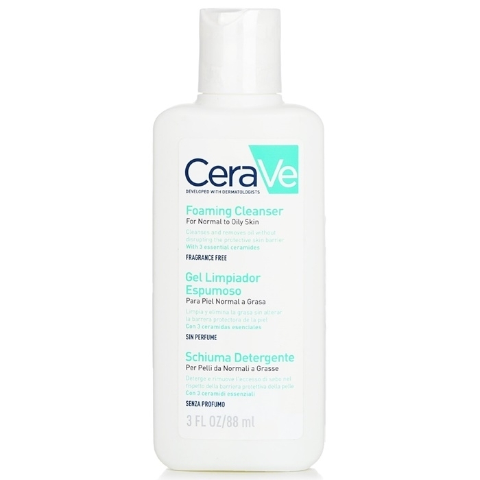 CeraVe Foaming Facial Cleanser For Normal To Oily Skin 88ml/3oz