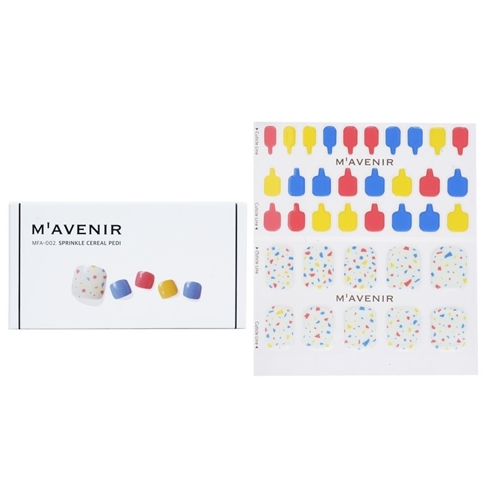 Mavenir Nail Sticker (Patterned) - # Mint Cream Dot Pedi 36pcs