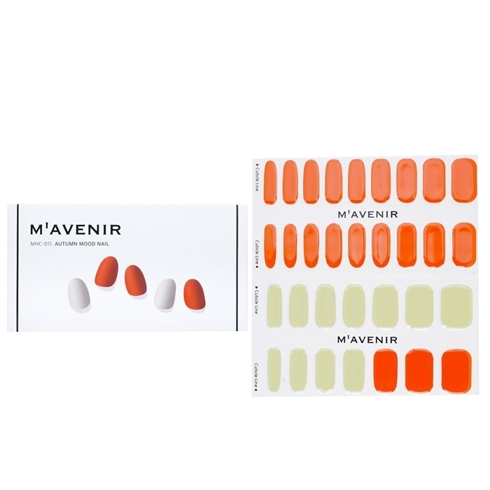 Mavenir Nail Sticker (Orange) - # Autumn Mood Nail 32pcs