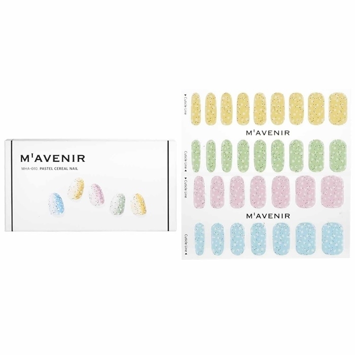 Mavenir Nail Sticker (Assorted Colour) - # Pastel Cereal Nail 32pcs
