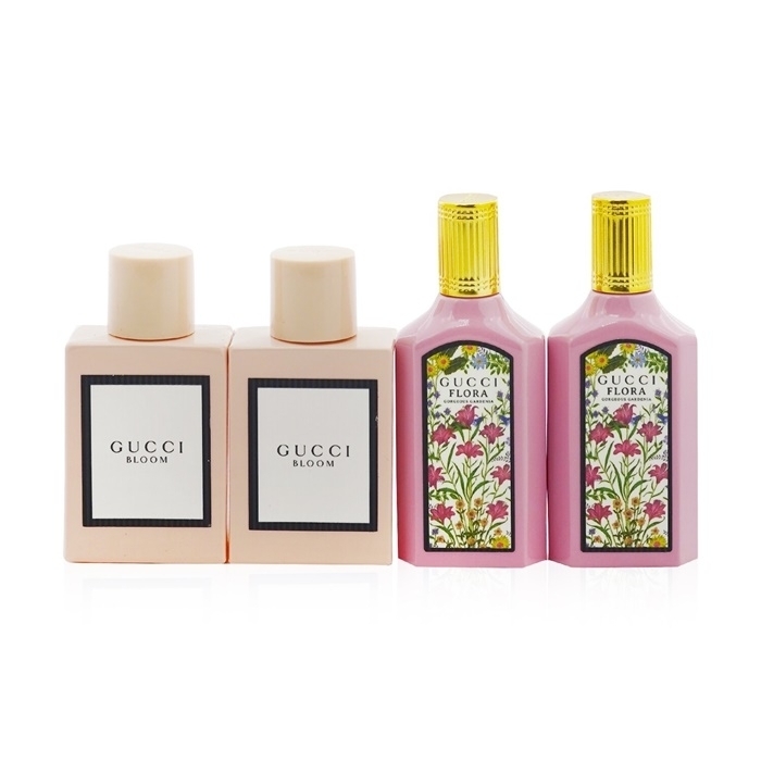 Gucci Miniatures Coffret: 2x Bloom EDP + 2x Flora Gorgeous Gardenia EDP 4x5ml/0.16oz