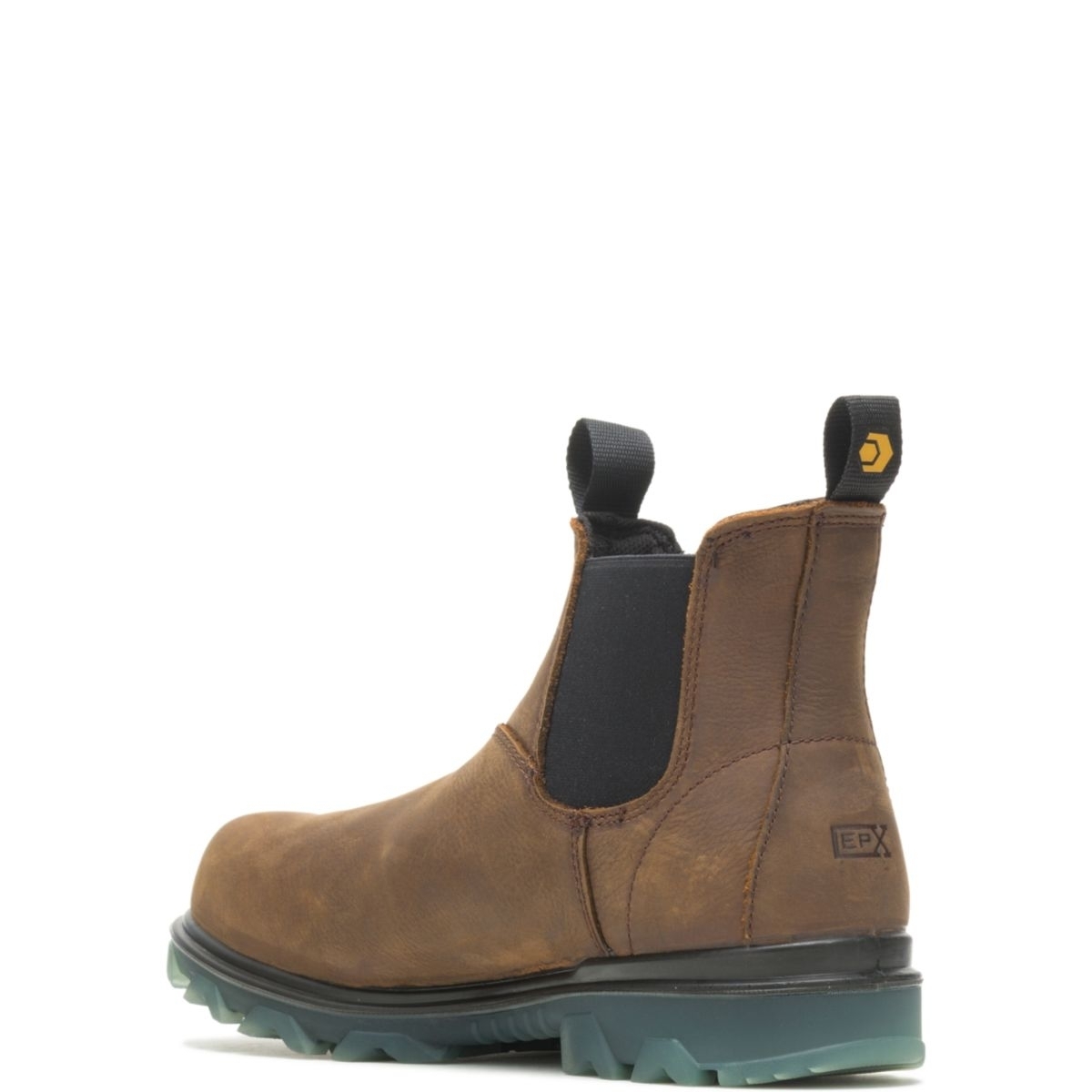 WOLVERINE Men's I-90 EPXÂ® Waterproof Soft Toe Romeo Pull On Work Boot Brown - W10790 - SUDAN BROWN, 8.5 X-Wide