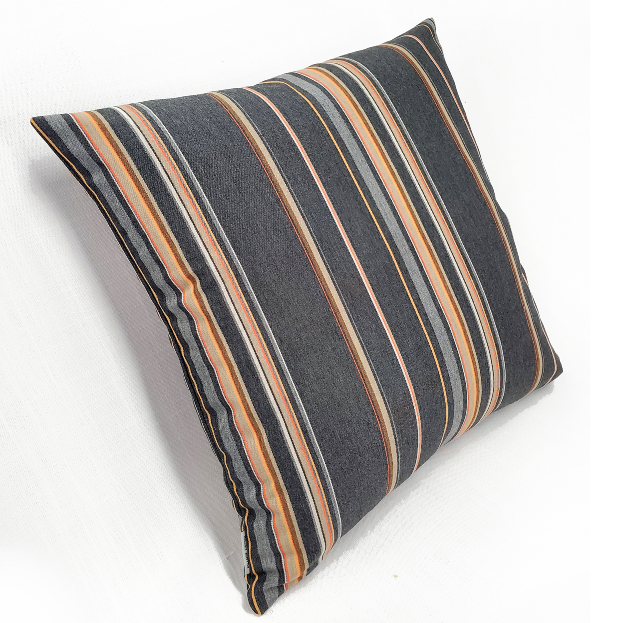 Sunbrella Stanton Greystone Outdoor Pillow 20x20, With Polyfill Insert