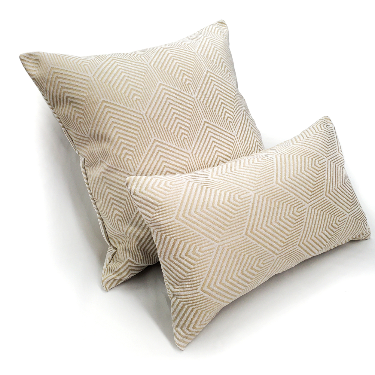 Sahara Cream And Gold Textured Throw Pillow 12x20, With Polyfill Insert