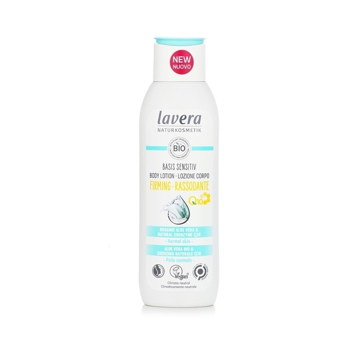 Lavera Basis Sensitiv Firming Body Lotion With Organic Aloe Vera & Natural Coenzyme Q10 - For Normal Skin 250ml/8.4oz