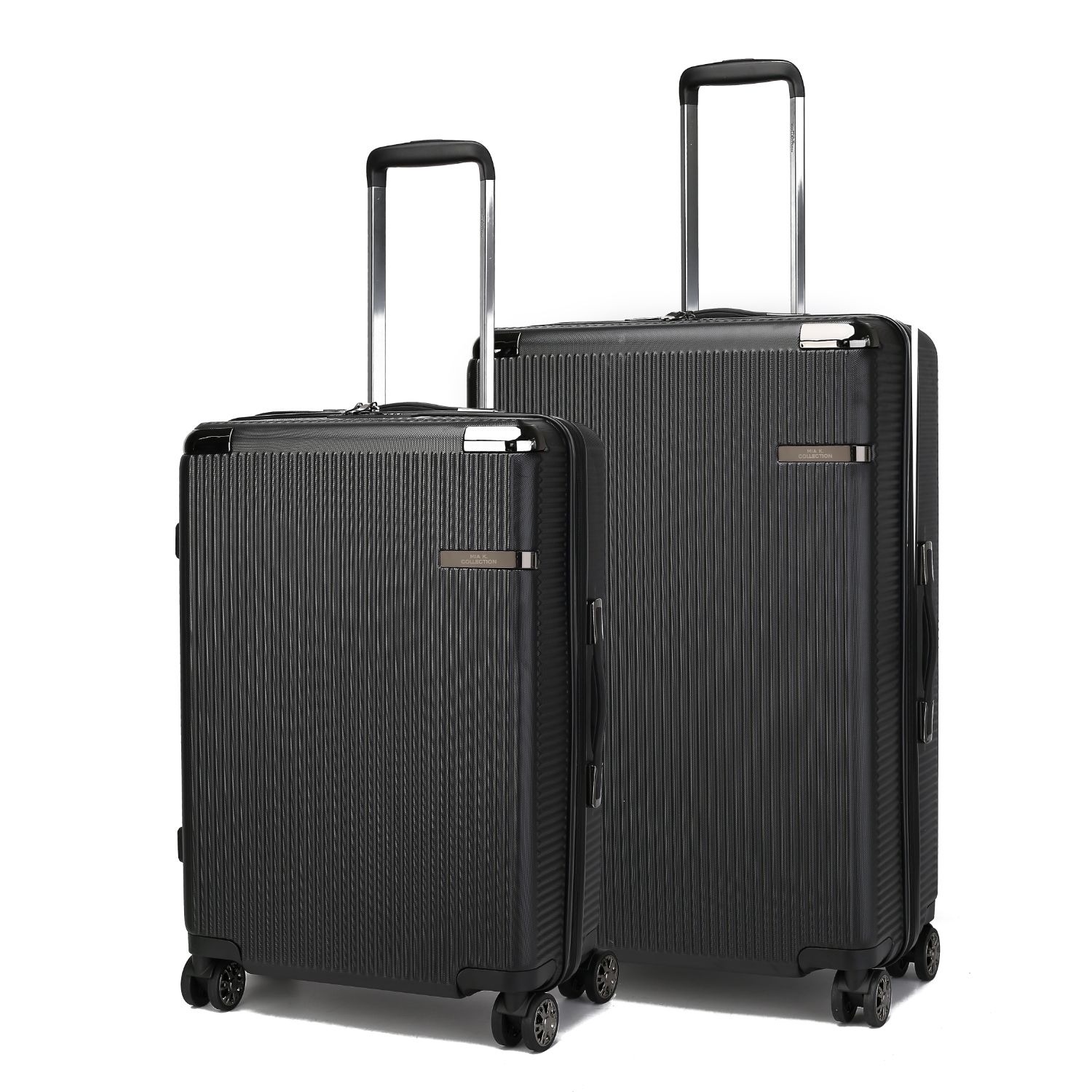 MKF Collection Tulum Luggage Set Extra Large And Large By Mia K- 2 Pieces - Black