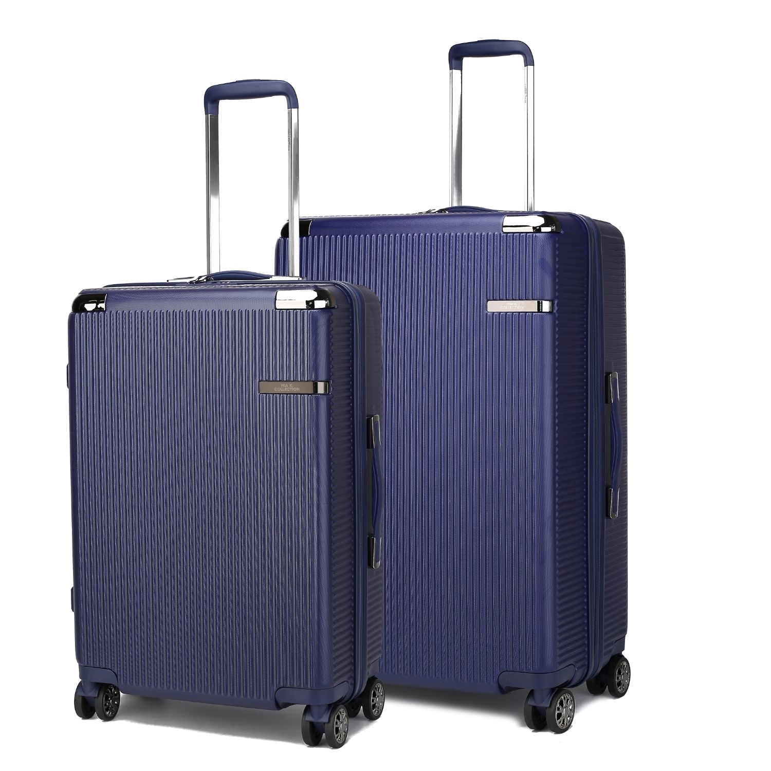 MKF Collection Tulum Luggage Set Extra Large And Large By Mia K- 2 Pieces - Navy