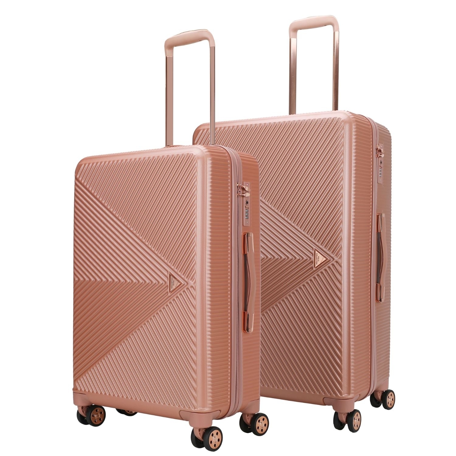 MKF Collection Felicity Luggage Set Extra Large And Large By Mia K- 2 Pieces - Rose Gold