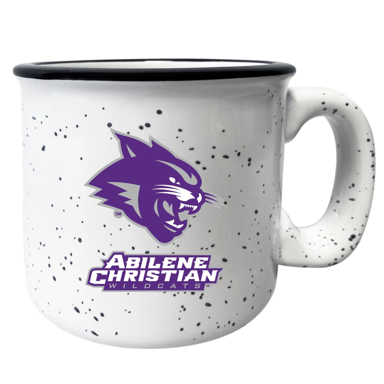 Abilene Christian University Speckled Ceramic Camper Coffee Mug - Choose Your Color - White