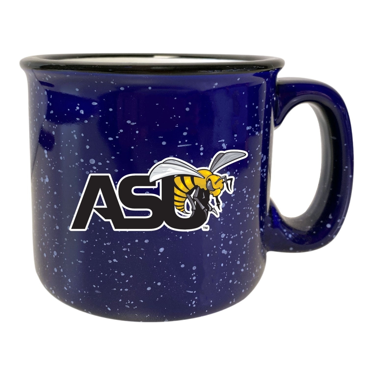 Alabama State University Speckled Ceramic Camper Coffee Mug - Choose Your Color - Navy