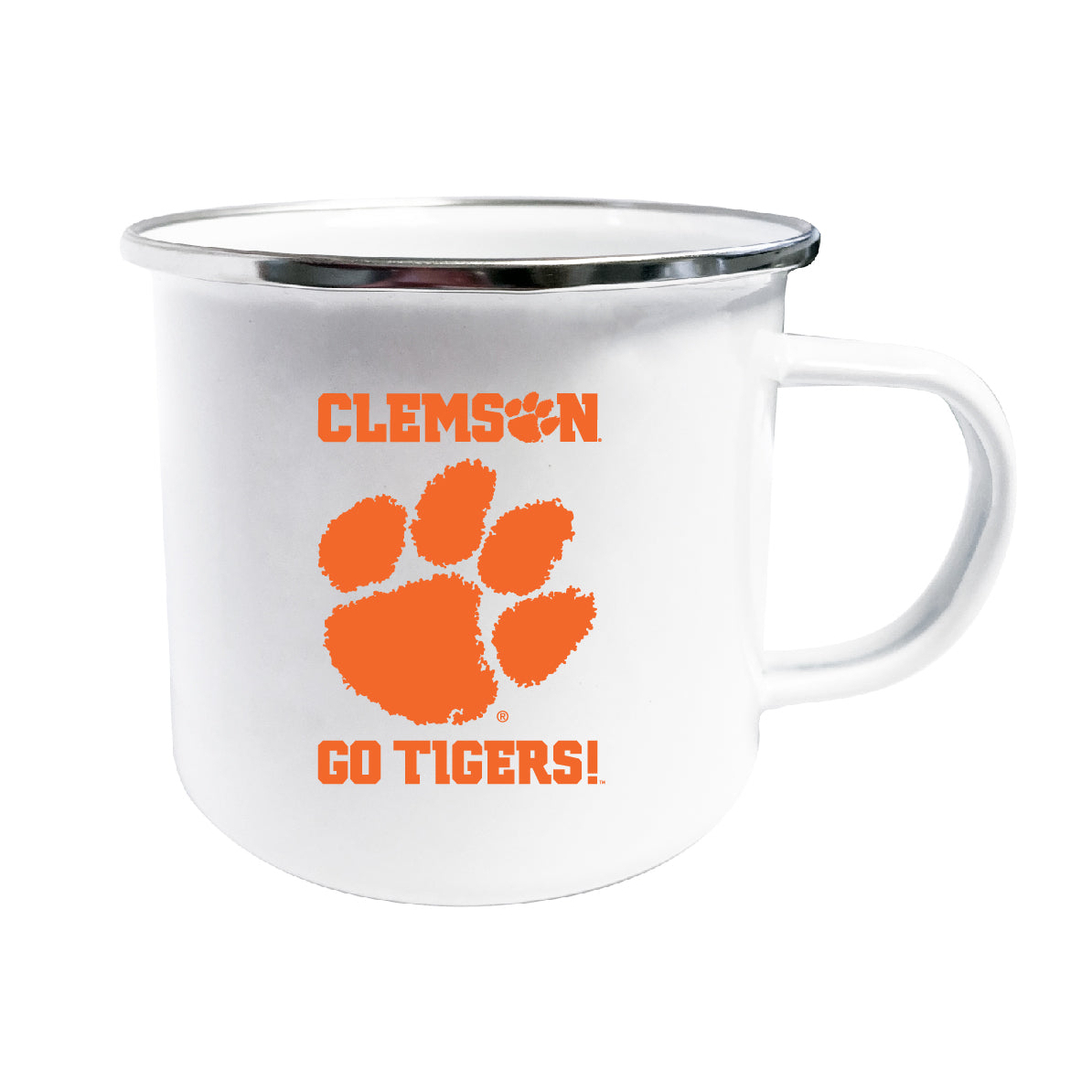 Clemson Tigers Tin Camper Coffee Mug - Choose Your Color