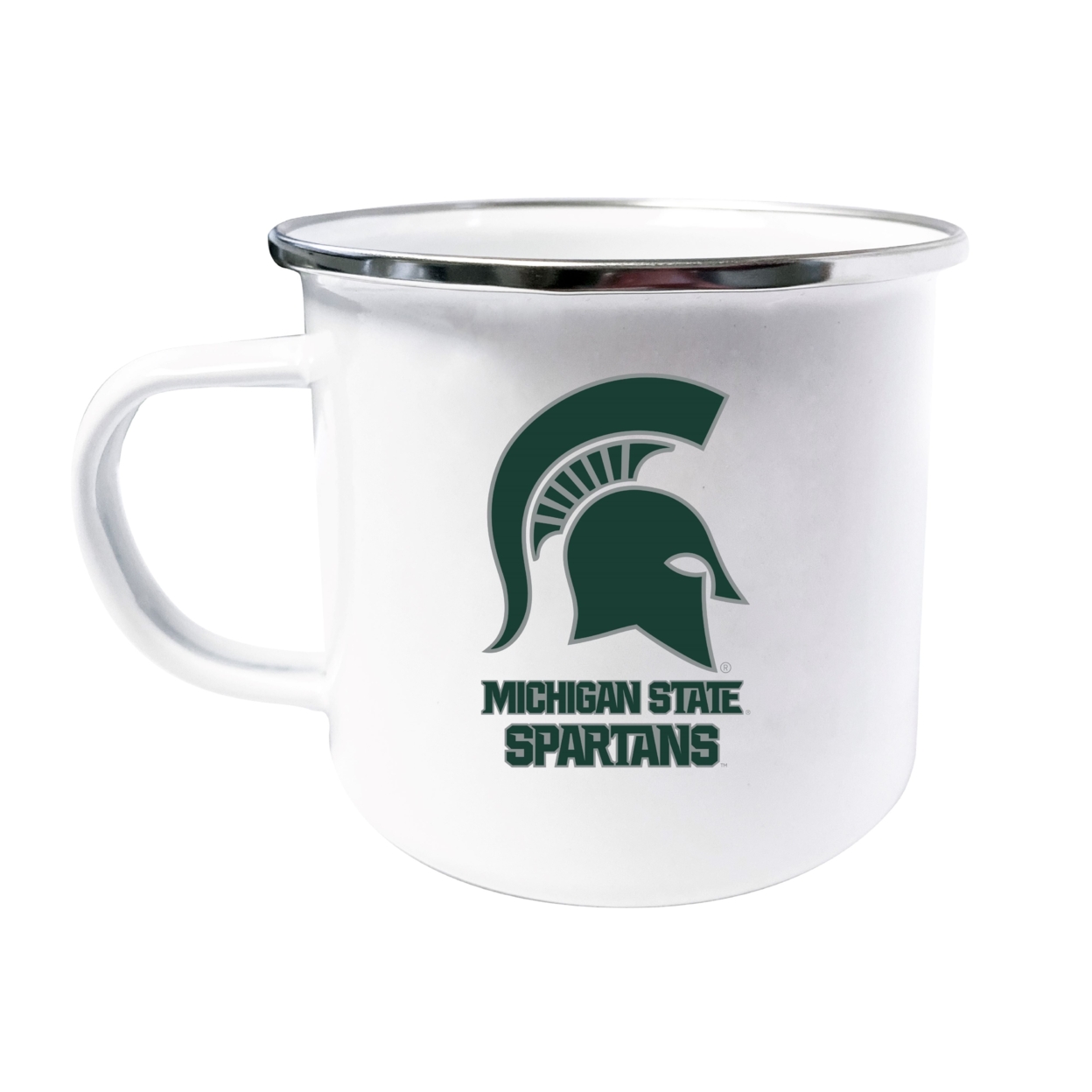 Michigan State Spartans Tin Camper Coffee Mug - Choose Your Color - White