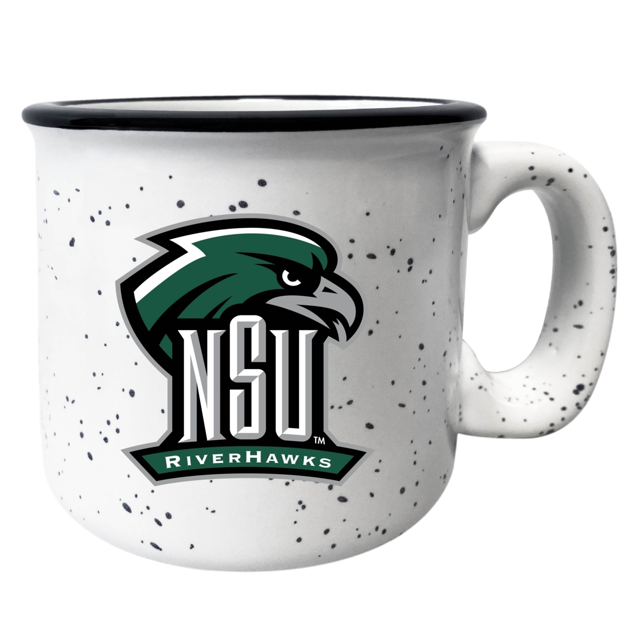 Northeastern State University Riverhawks Ceramic Camper Mug - Choose Your Color - Navy