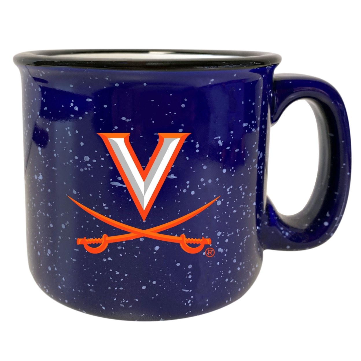 Virginia Cavaliers Speckled Ceramic Camper Coffee Mug - Choose Your Color - Gray