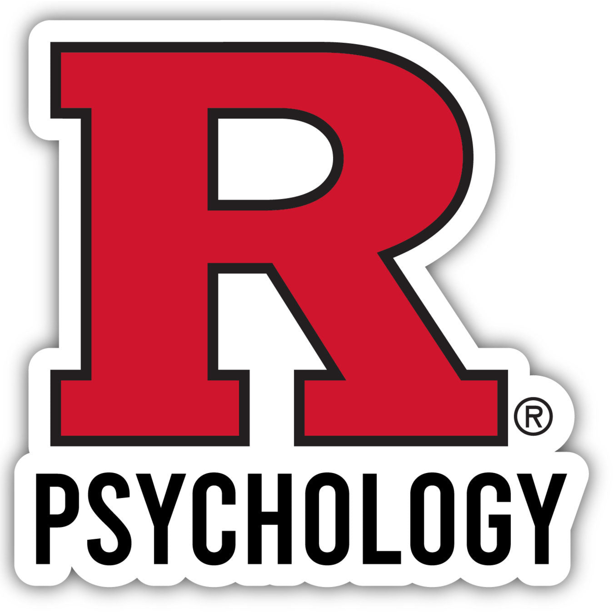 Rutgers University Scarlet Knights Psychology Decal Die Cut Sticker Choice Of Size - 2 Inch