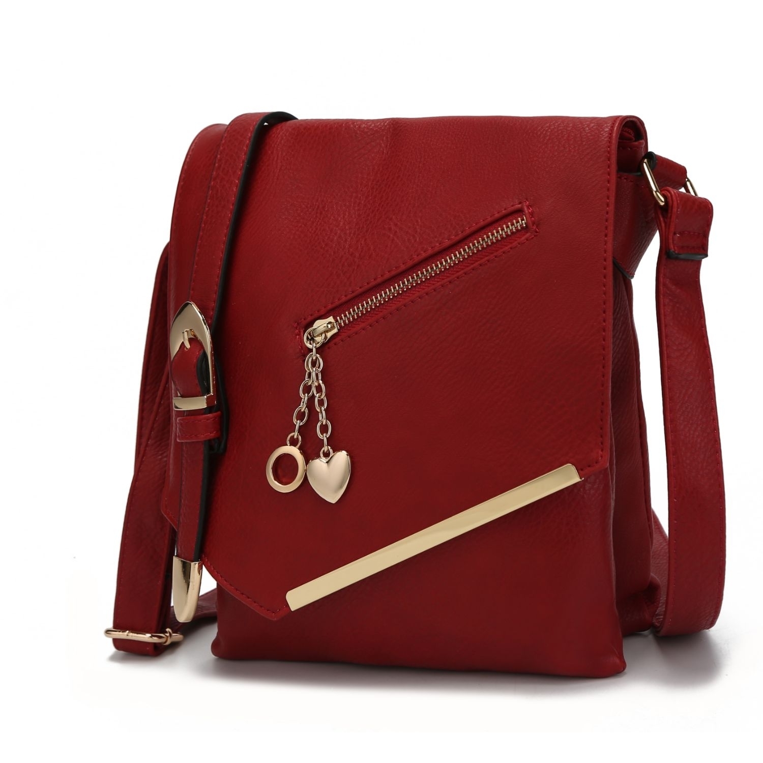 MKF Collection Jasmine Crossbody Handbag By Mia K. - Red