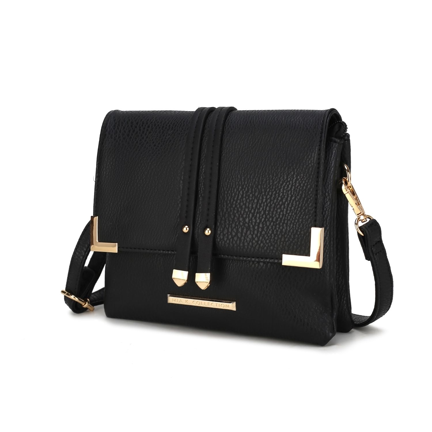MKF Collection Valeska Multi Compartment Crossbody By Mia K. - Charcoal
