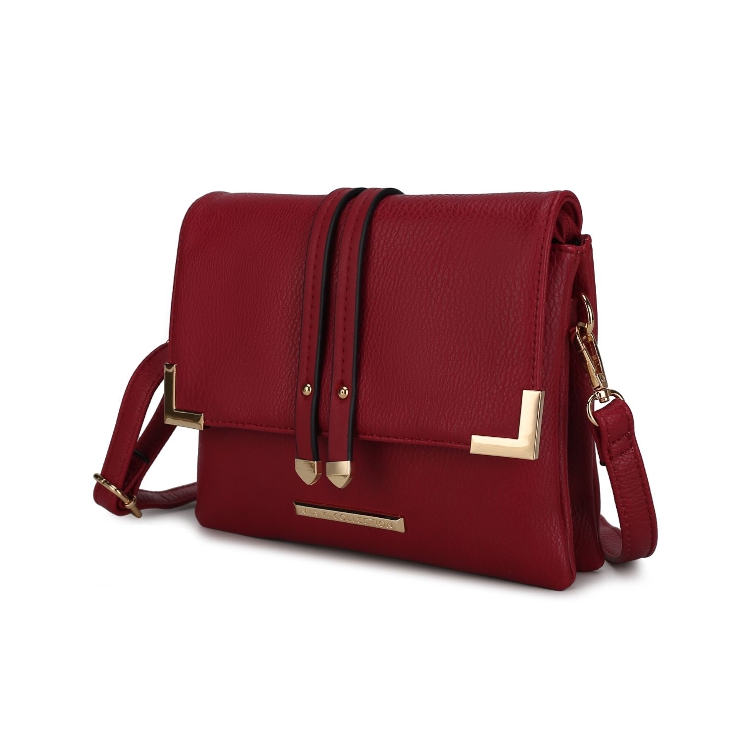 MKF Collection Valeska Multi Compartment Crossbody By Mia K. - Red