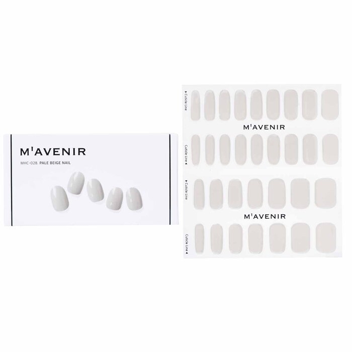 Mavenir - Nail Sticker (White) - # Pale Beige Nail(32pcs)