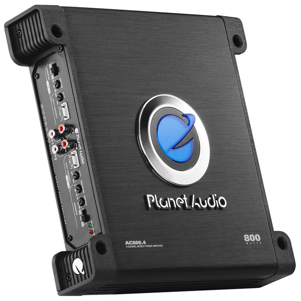 Planet Audio AC800.4 4 Channel Car Amplifier 800 Watts, Full Range, Class A/B, 2-4 Ohm Stable, Mosfet Power Supply, Bridgeable