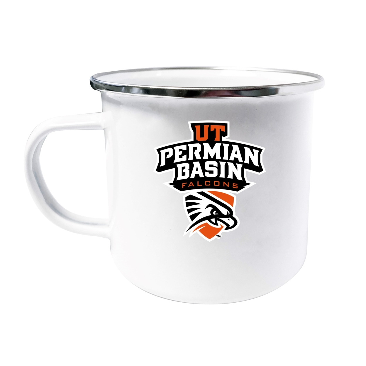 University Of Texas Of The Permian Basin Tin Camper Coffee Mug - Choose Your Color - White