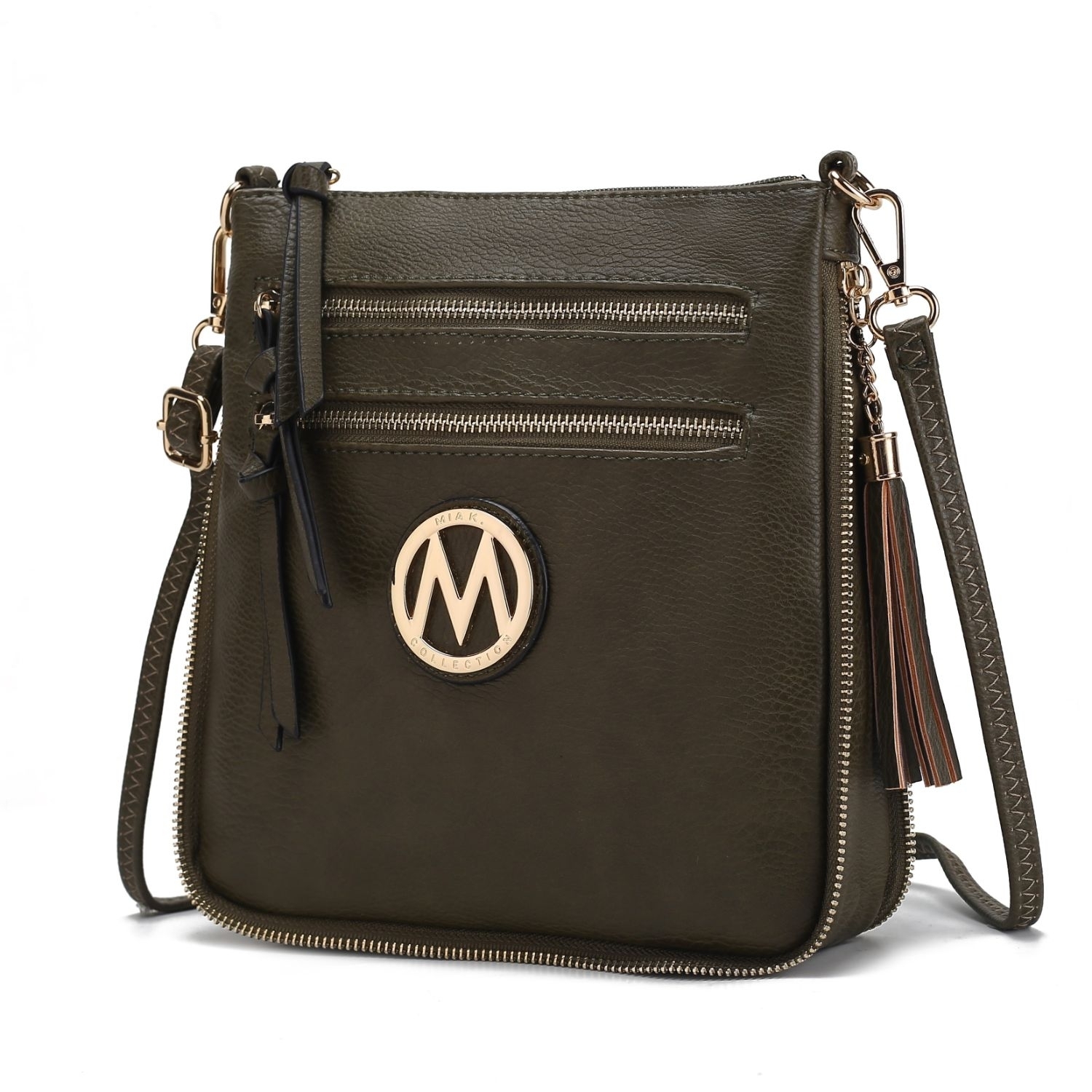 MKF Collection Angelina Crossbody Handbag By Mia K. - Olive