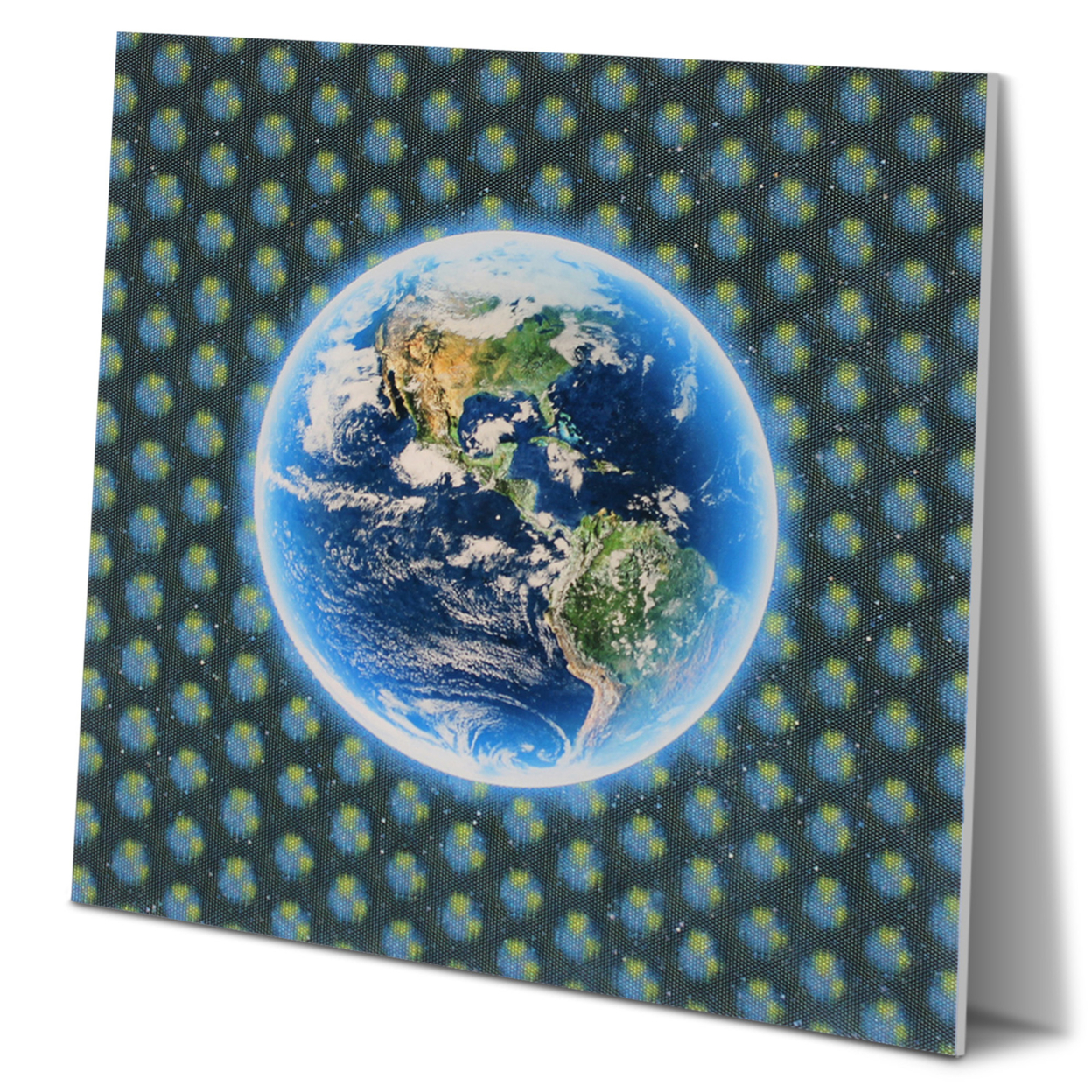 5D Multi-Dimensional Wall Art - Custom Made 5D Earth Wall Art Print On Strong Polycarbonate Panel W/ Vibrant Colors By Matashi