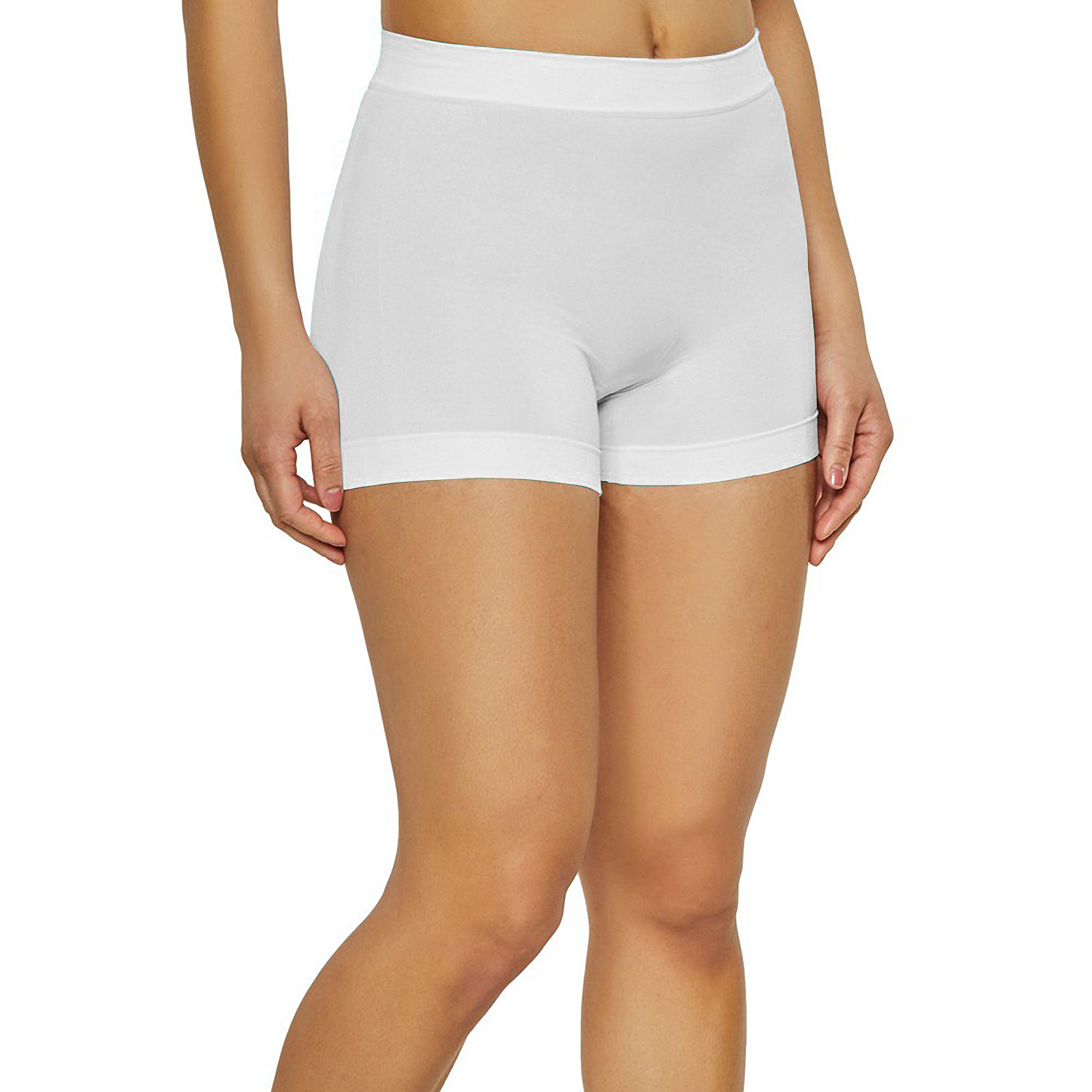 5-Pack Women's High Waisted Biker Bottom Shorts - Yoga Gym Running Ladies Pants - L