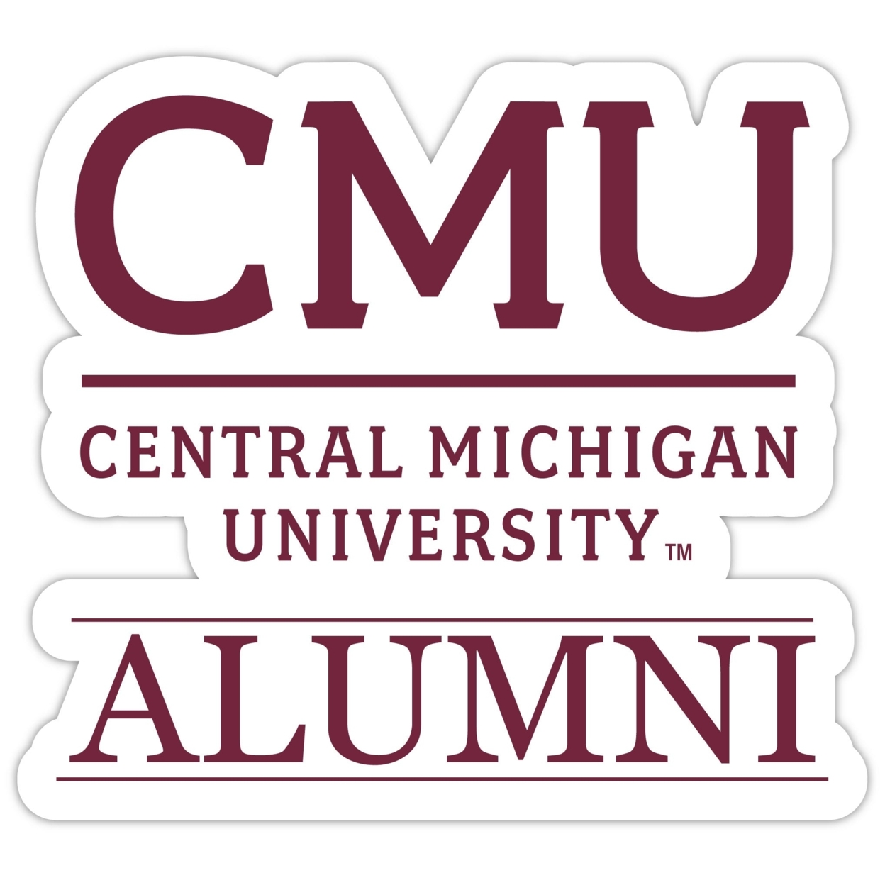 Central Michigan University Alumni 4 Sticker - (4 Pack)