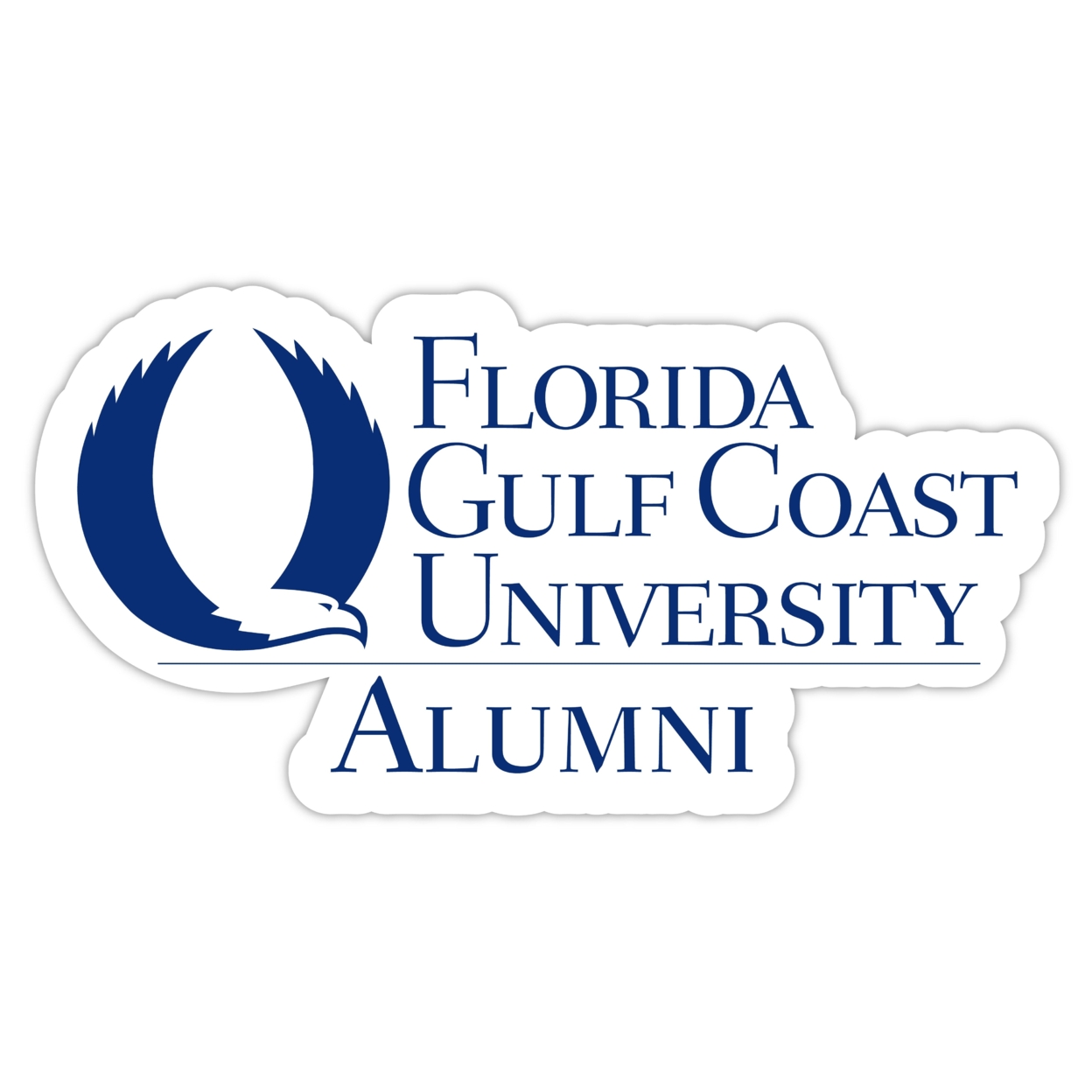 Florida Gulf Coast Eagles Alumni 4 Sticker - (4 Pack)