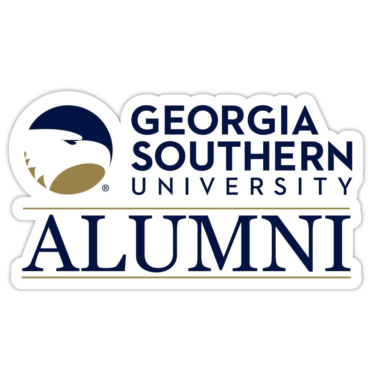 Georgia Southern Eagles Alumni 4 Sticker - (4 Pack)