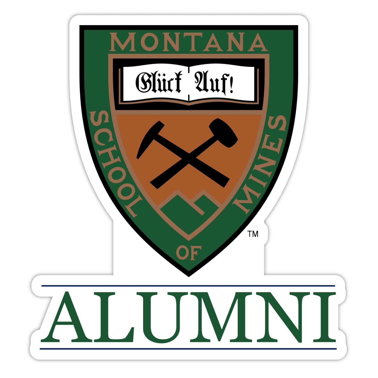 Montana Tech Alumni 4 Sticker - (4 Pack)