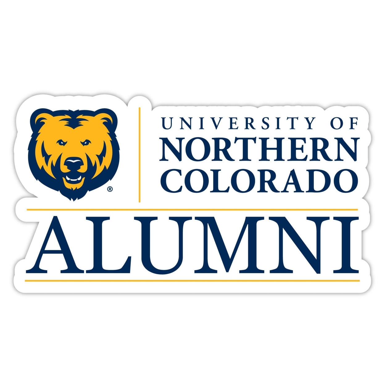 Northern Colorado Bears Alumni 4 Sticker