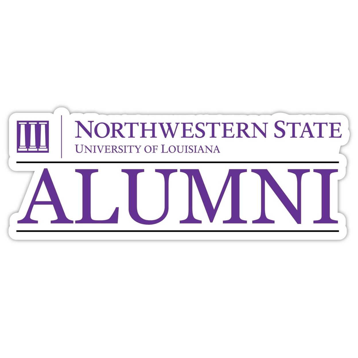Northwestern State Demons Alumni 4 Sticker - (4 Pack)