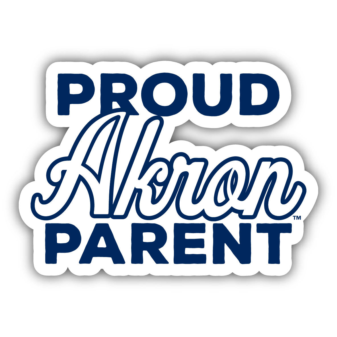 Akron Zips Proud Parent 4 Sticker