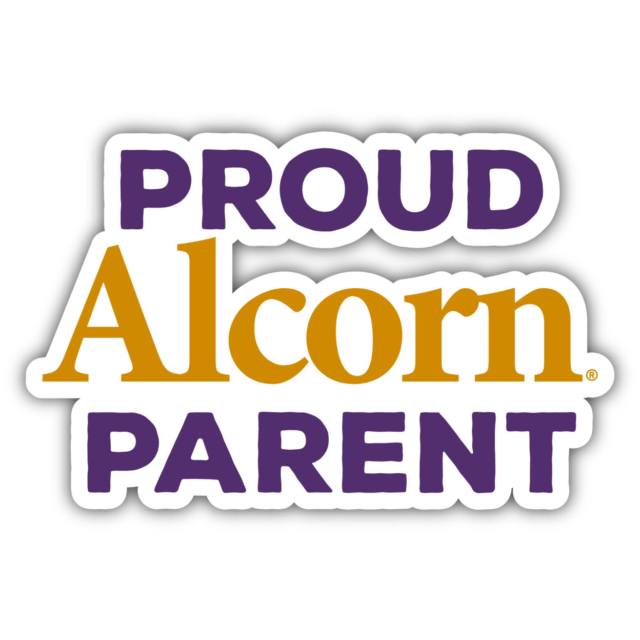 Alcorn State Braves Proud Parent 4 Sticker