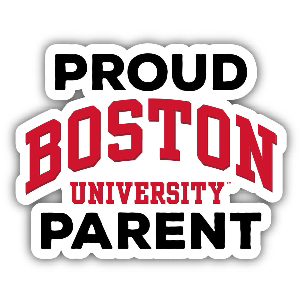 Boston Terriers Proud Parent 4 Sticker