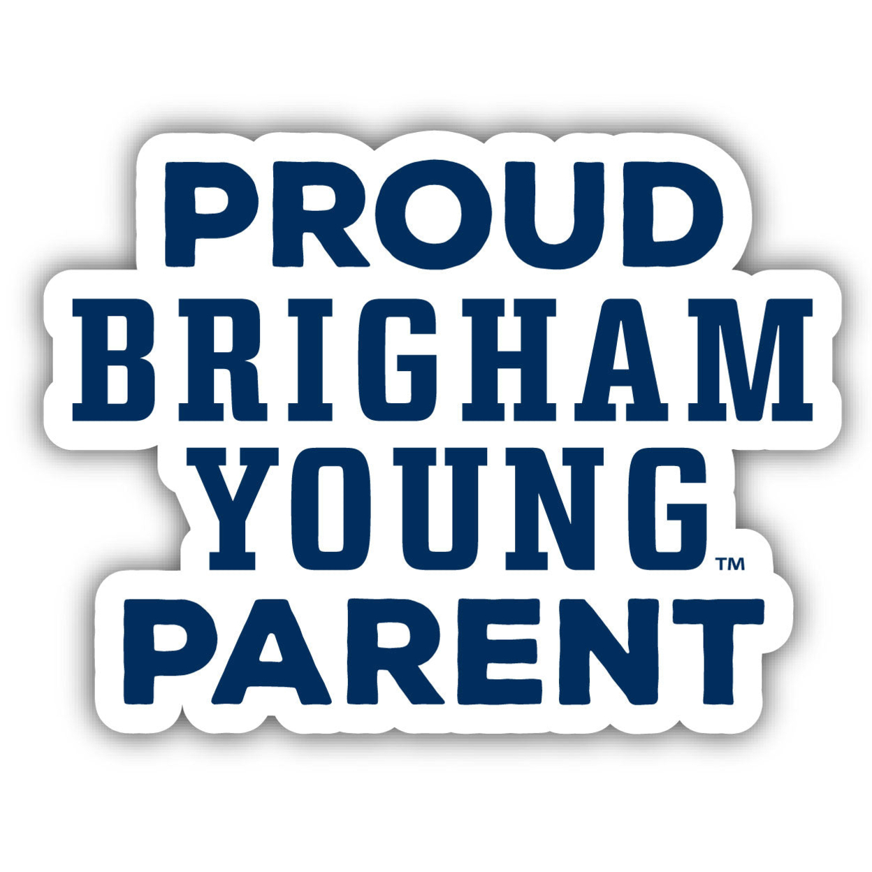 Brigham Young Cougars Proud Parent 4 Sticker