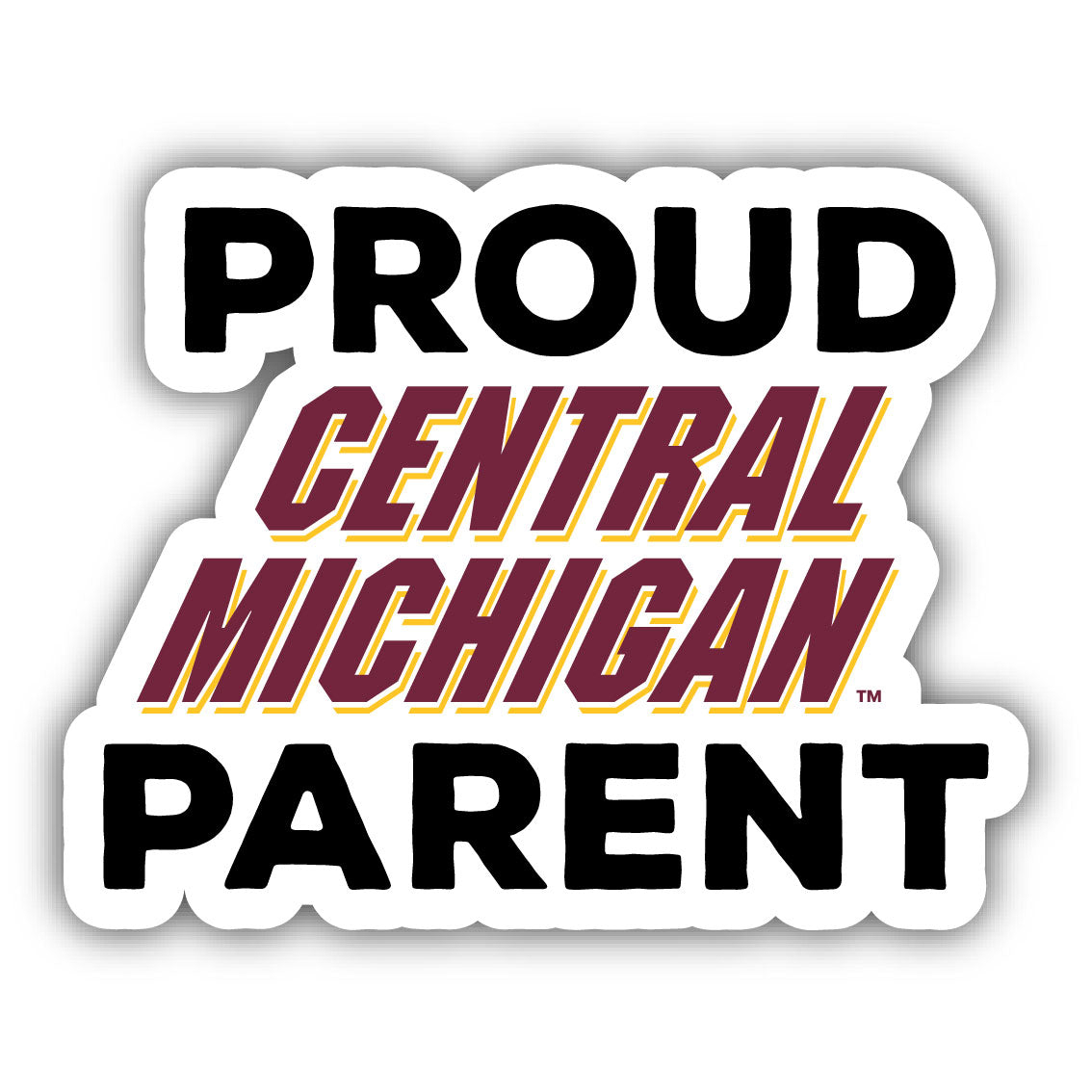 Central Michigan University Proud Parent 4 Sticker