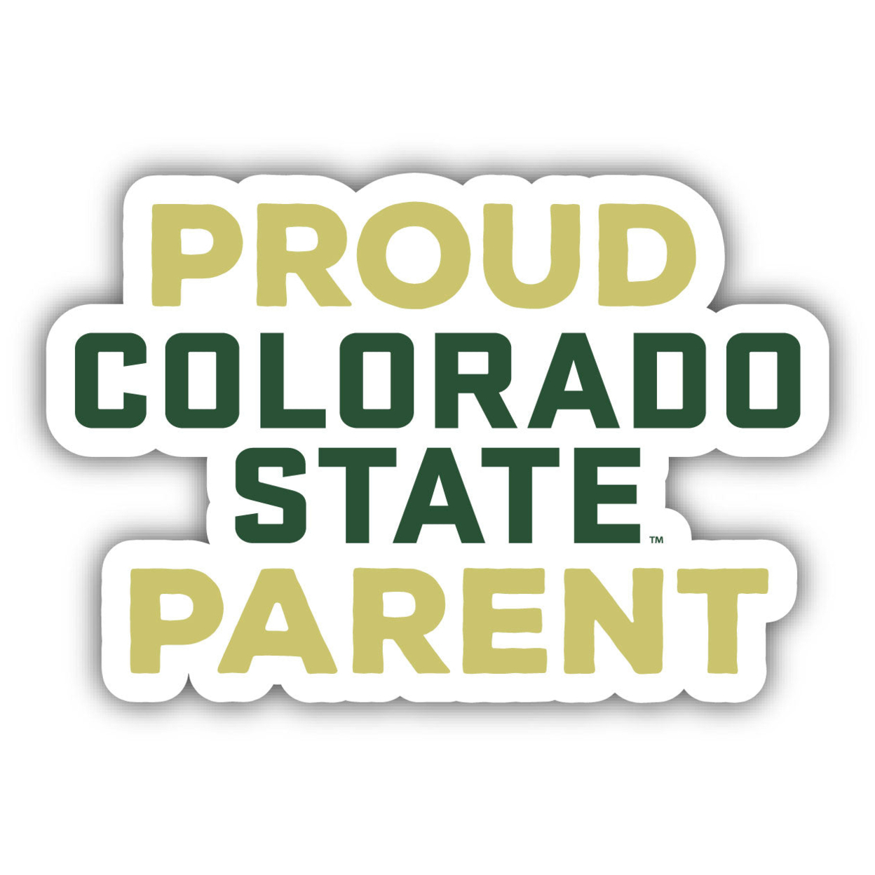 Colorado State Rams Proud Parent 4 Sticker