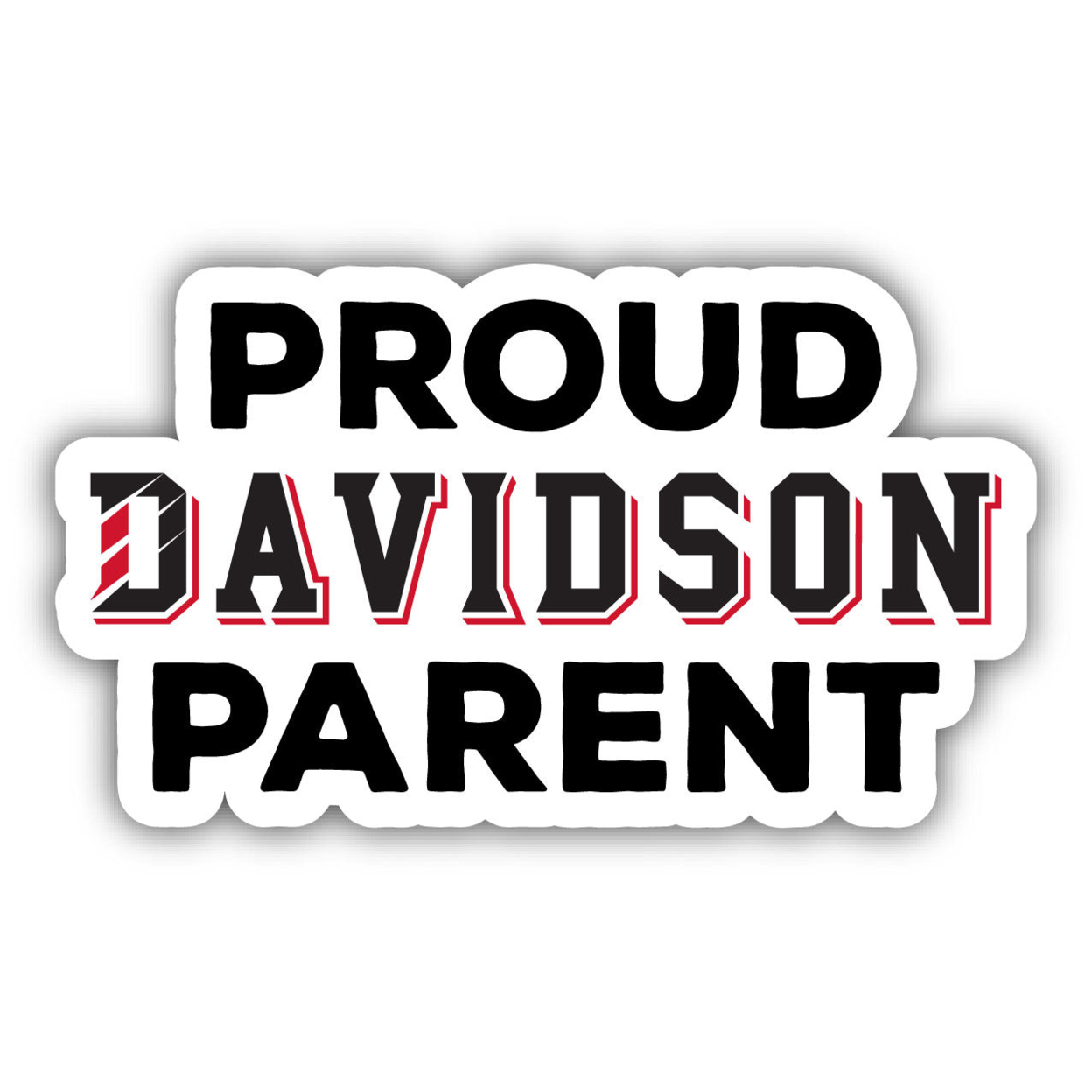 Davidson College Proud Parent 4 Sticker