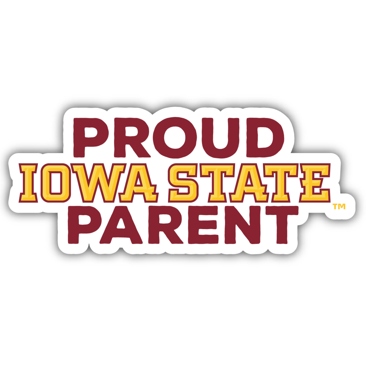 Iowa State Cyclones Proud Parent 4 Sticker