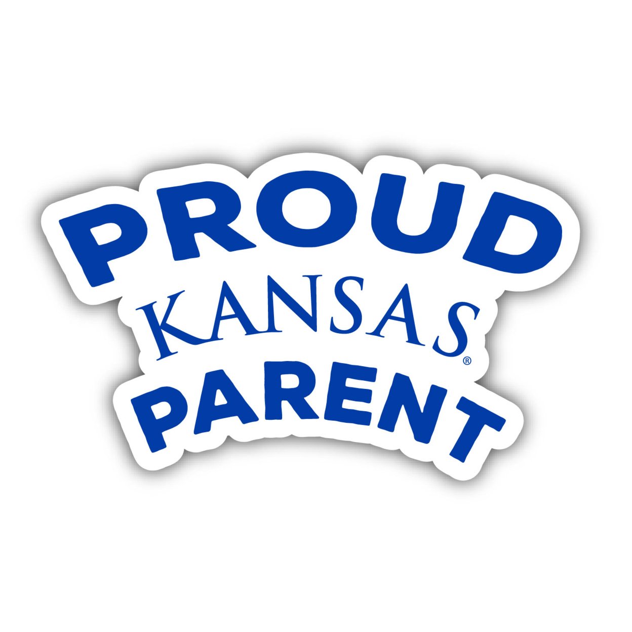 Kansas Jayhawks Proud Parent 4 Sticker