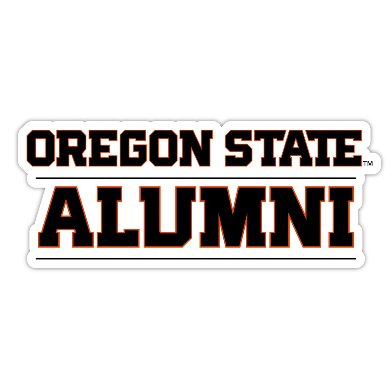 Oregon State Beavers Alumni 4 Sticker - (4 Pack)