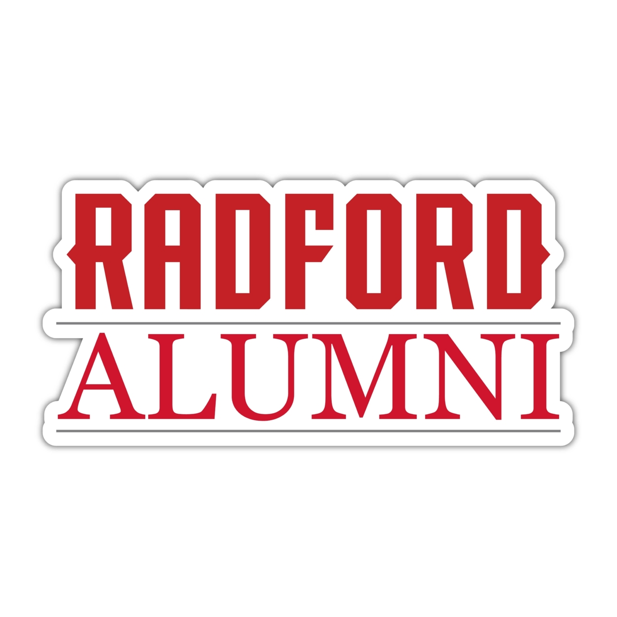 Radford University Highlanders Alumni 4 Sticker - (4 Pack)