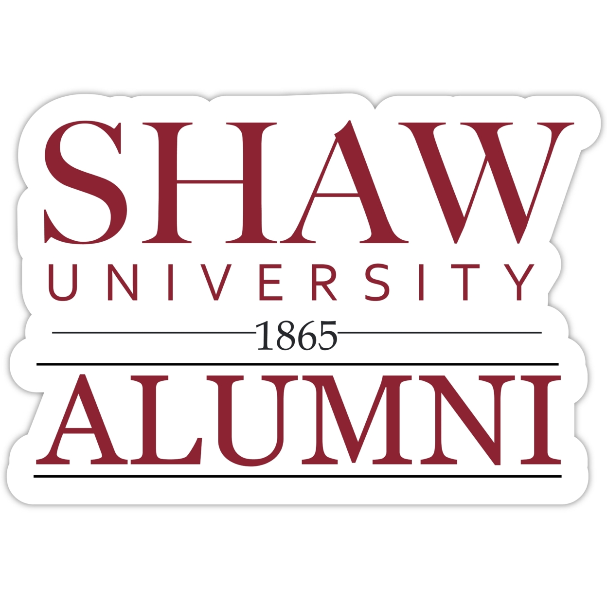 Shaw University Bears Alumni 4 Sticker - (4 Pack)