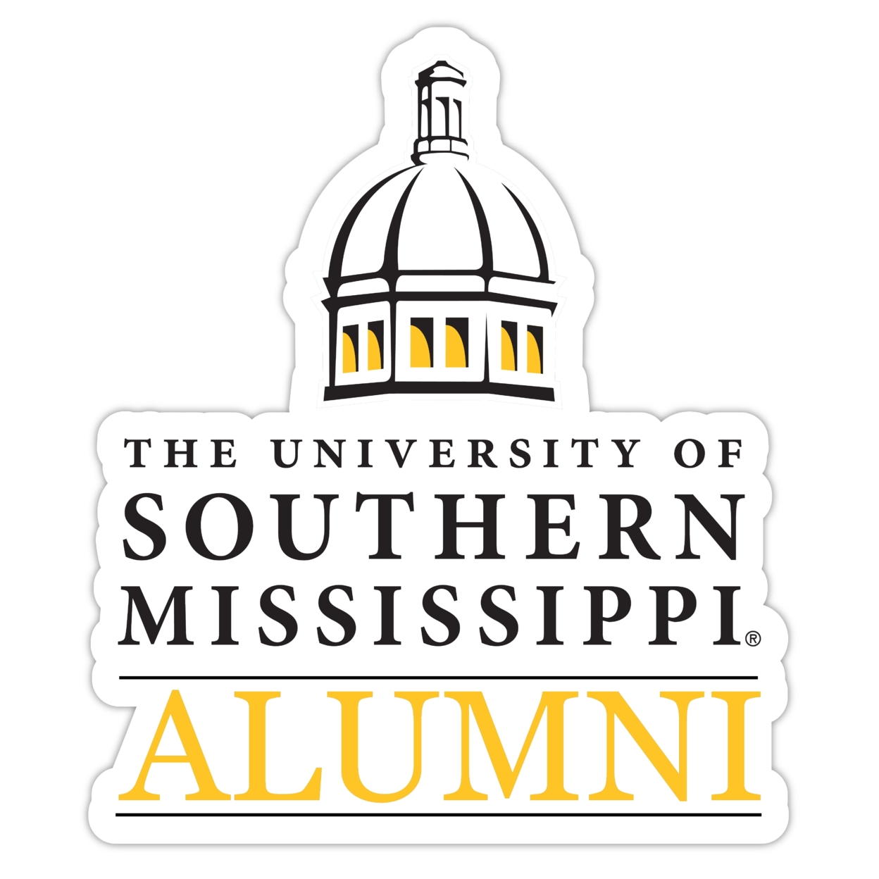 Southern Mississippi Golden Eagles Alumni 4 Sticker - (4 Pack)