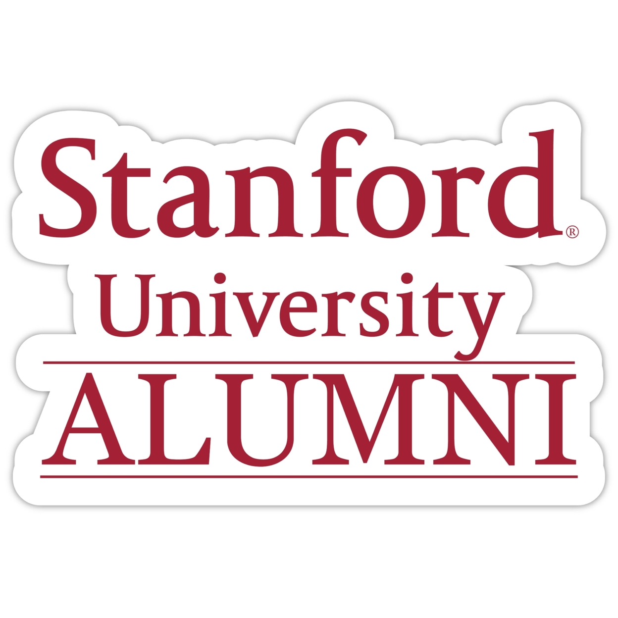 Stanford University Alumni 4 Sticker - (4 Pack)