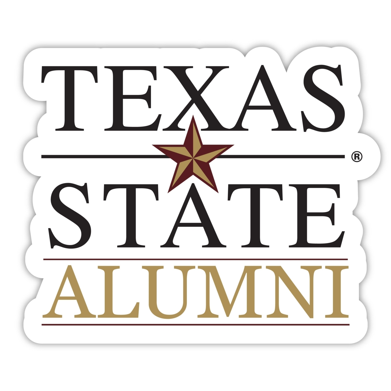 Texas State Bobcats Alumni 4 Sticker - (4 Pack)