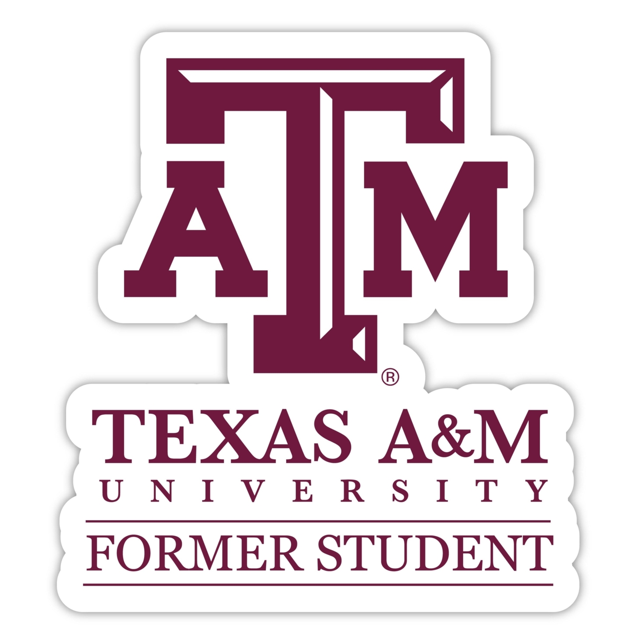 Texas A&M Aggies Alumni 4 Sticker - (4 Pack)